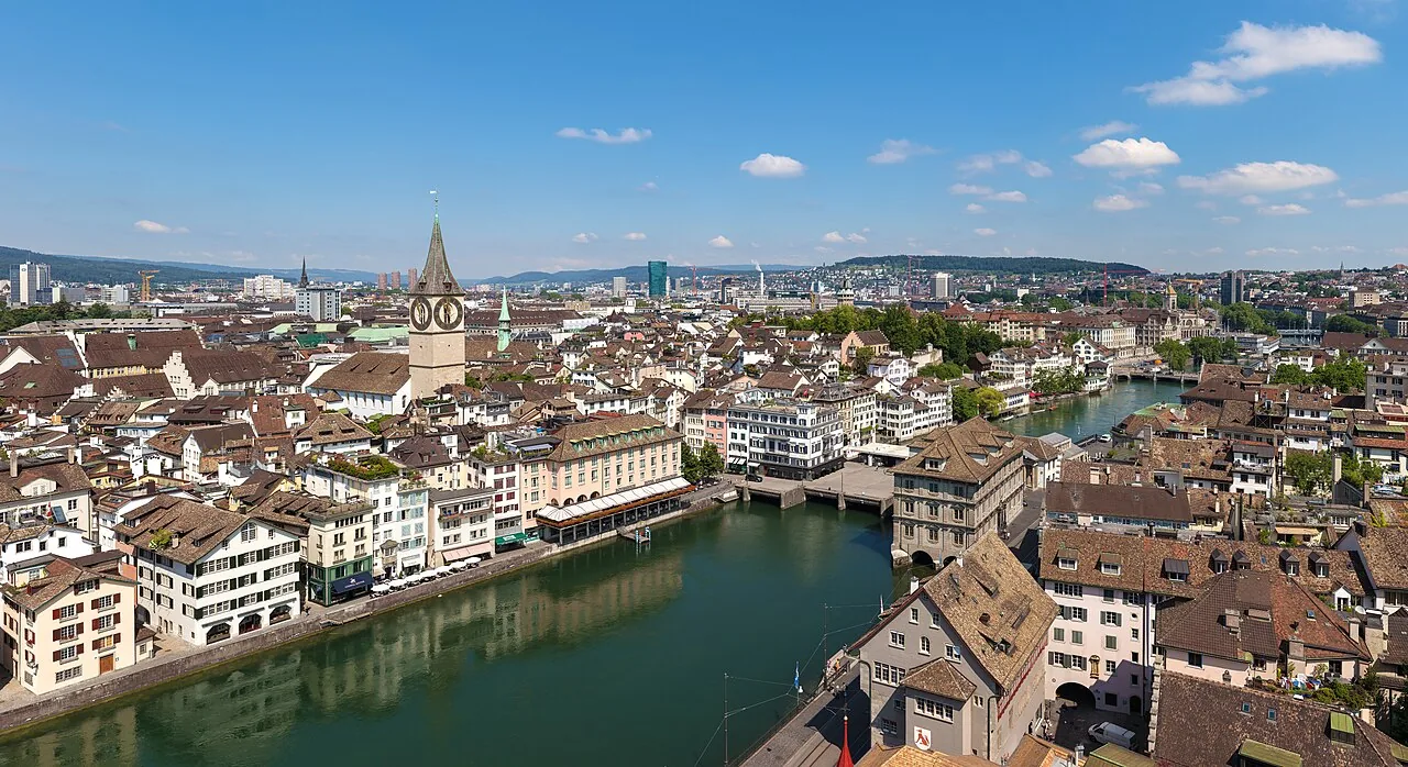 Altstadt von Zürich im Kanton Zürich